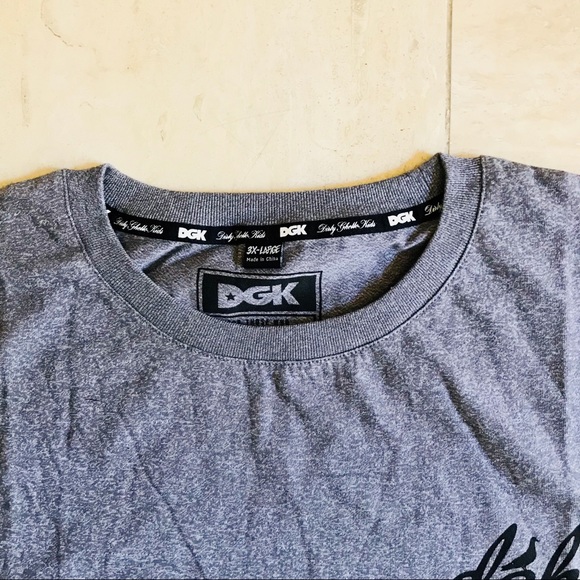 DGK School Yard Grey Long T-Shirt - Picture 6 of 8